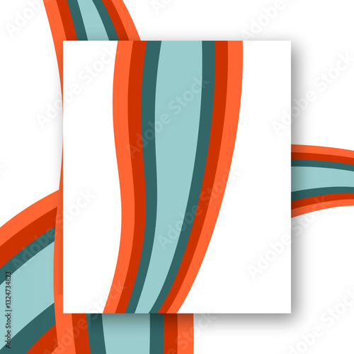 Free Download Retro background style with wavy colorful stripes - GFXLoad