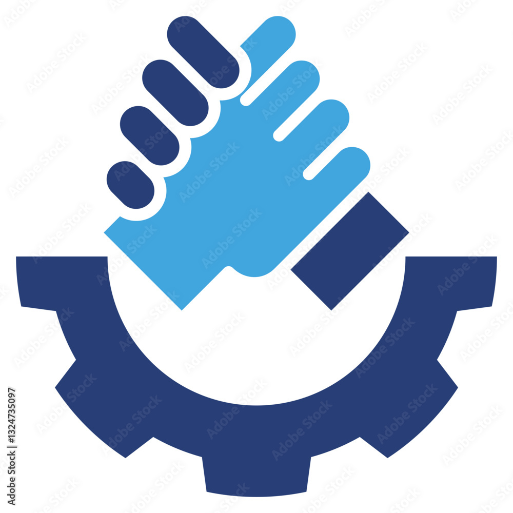 Fototapeta premium Collaboration Two Color Icon