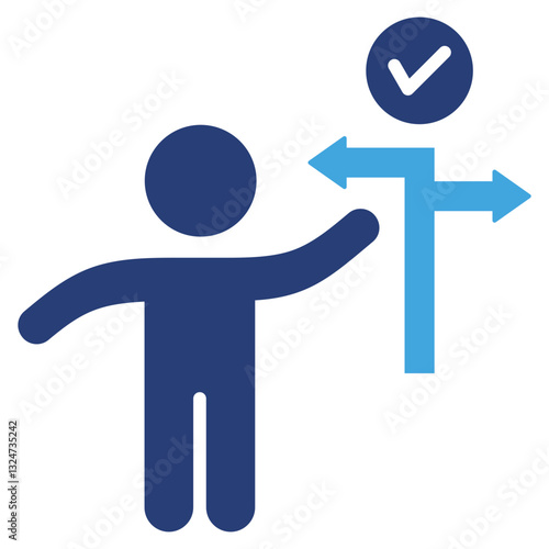 Decision Making Two Color Icon