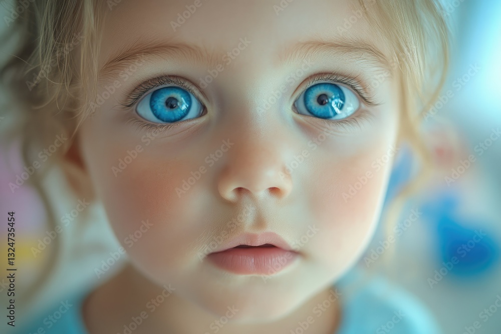 A close-up portrait of a toddler with striking blue eyes, a captivating gaze, and rosy cheeks. A close-up portrait of a toddler with striking blue eyes, a captivating gaze, and rosy cheeks.