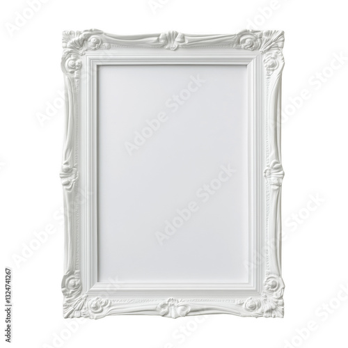 Ornamental Picture Frame: An exquisite, ornate picture frame with an intricate design, ready to showcase cherished memories or artistic creations.