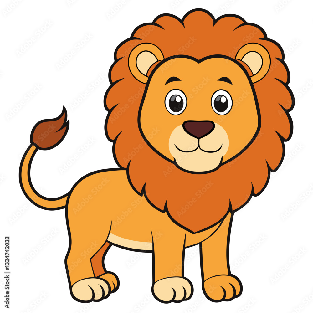 cartoon lion vector illustration cartoon lion vector illustration