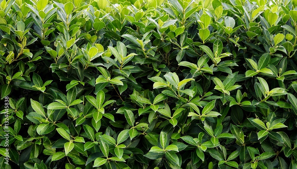 Garden hedge, wild privet green leaves background
Garden hedge, wild privet green leaves background