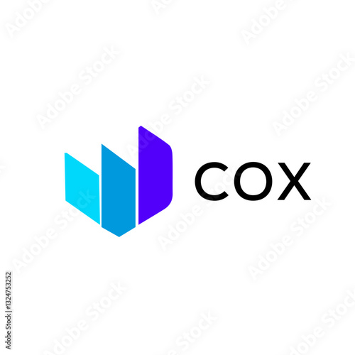 COX creative minimalist letter logo.