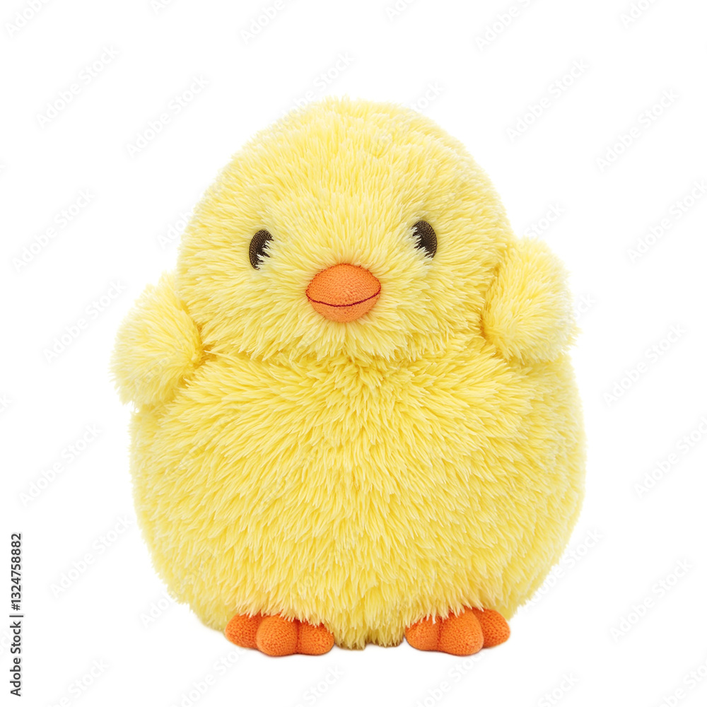 Adorable plush chick with bright yellow fuzz tiny orange feet and embroidered beak Perfect for Easter or spring themed projects Adorable plush chick with bright yellow fuzz tiny orange feet and embroidered beak Perfect for Easter or spring themed projects
