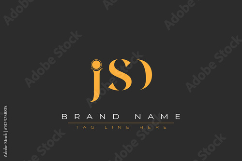 JSD abstract letter logo design. This logo is designed by three abstract letters.