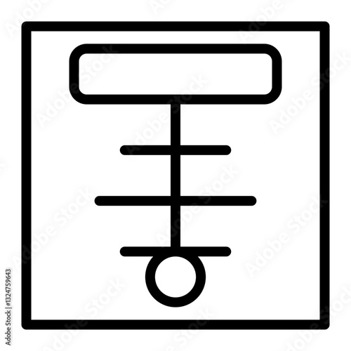 Bioprinting Line Icon