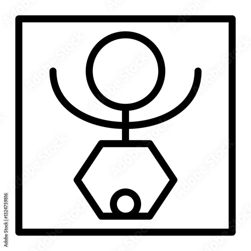 Biomechanics Line Icon