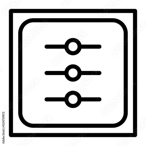 DNA Sequencer Line Icon
