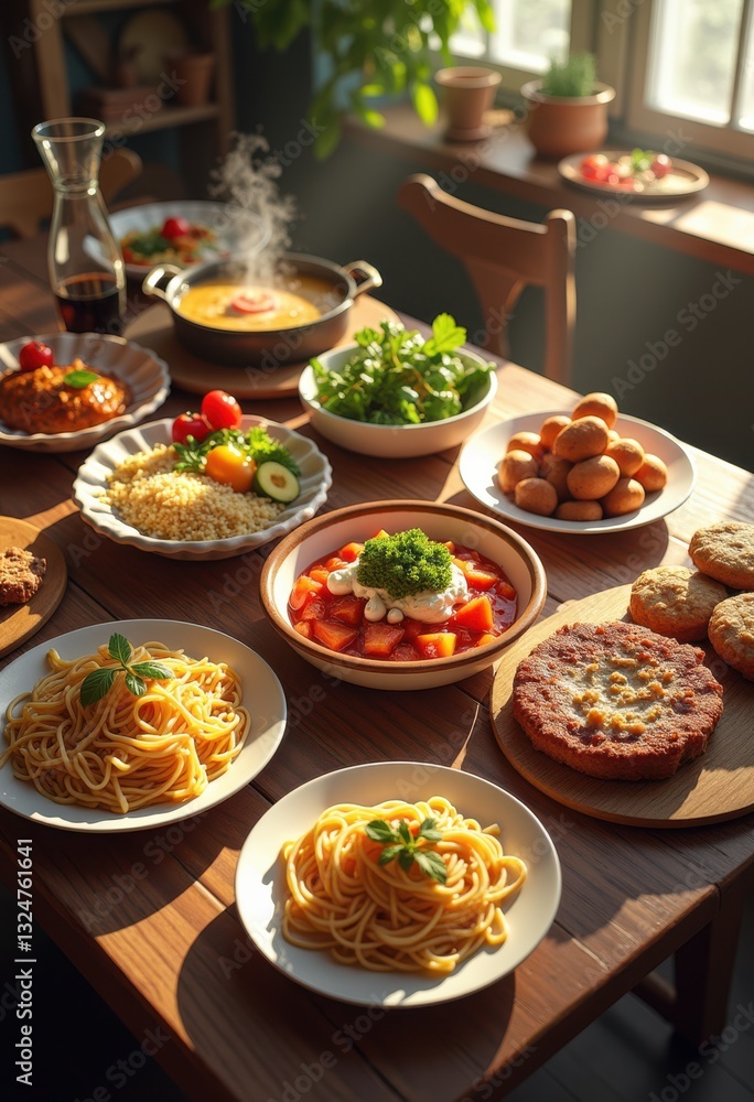 captivating food illustrations showcasing vibrant colors rich textures inviting culinary experience, artful, appetizing, aroma, balance, bakery, berry captivating food illustrations showcasing vibrant colors rich textures inviting culinary experience, artful, appetizing, aroma, balance, bakery, berry