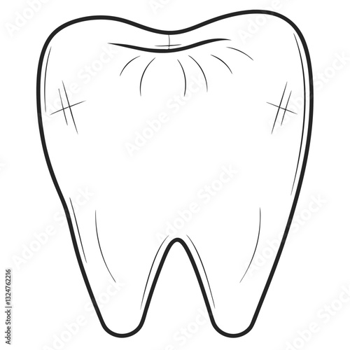 Tooth Icon for Dental Health and Hygiene Services