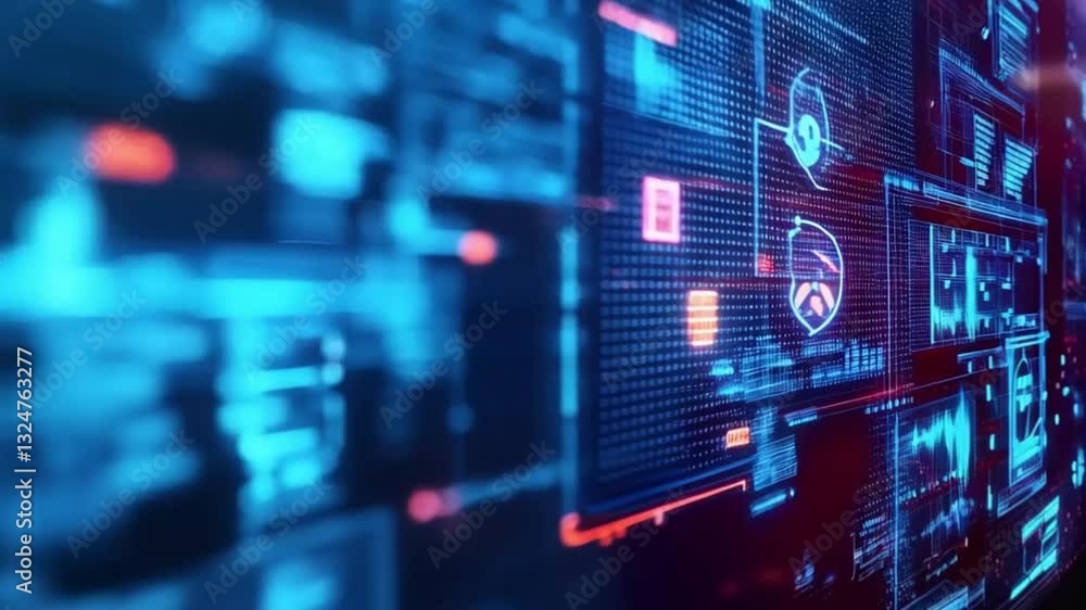 Advanced Digital Interface with Cybersecurity and Data Analysis Features Advanced Digital Interface with Cybersecurity and Data Analysis Features