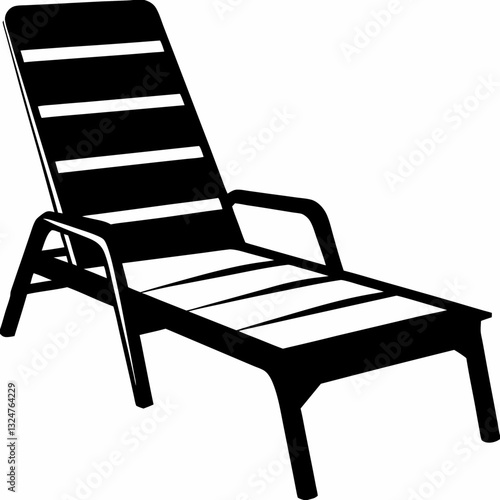 Comfortable and modern lounge chair, perfect for relaxing and enjoying poolside or beachside during your vacation, providing ultimate comfort and style for outdoor spaces.