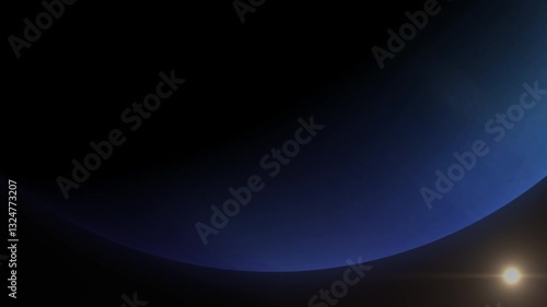Neptune Planet Sunrise 
Eighth and farthest known planet from the Sun and the densest giant planet.