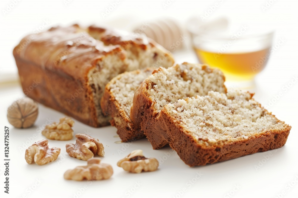 A Loaf of Bread with Walnuts and Honey A Loaf of Bread with Walnuts and Honey