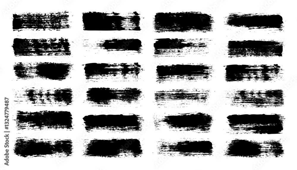 Grunge brush strokes, lines, ink smudges, hand-drawn scribble shapes. Handmade sketchy marks, acrylic stains, charcoal streaks. Paint textures, dry brush effect. Marker underline. Vector illustration Grunge brush strokes, lines, ink smudges, hand-drawn scribble shapes. Handmade sketchy marks, acrylic stains, charcoal streaks. Paint textures, dry brush effect. Marker underline. Vector illustration