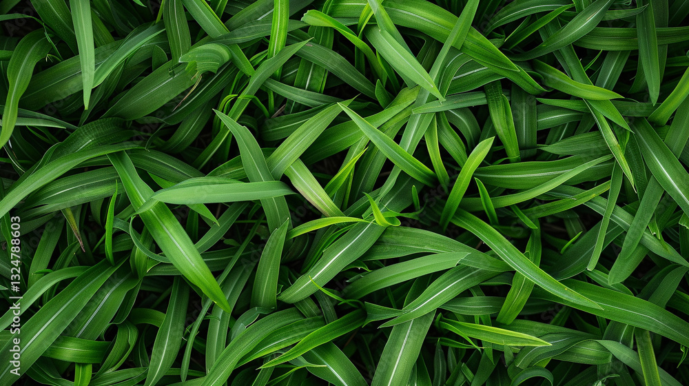 Flat lay of soft meadow grass, rich vibrant green hues, natural outdoor scenery Flat lay of soft meadow grass, rich vibrant green hues, natural outdoor scenery