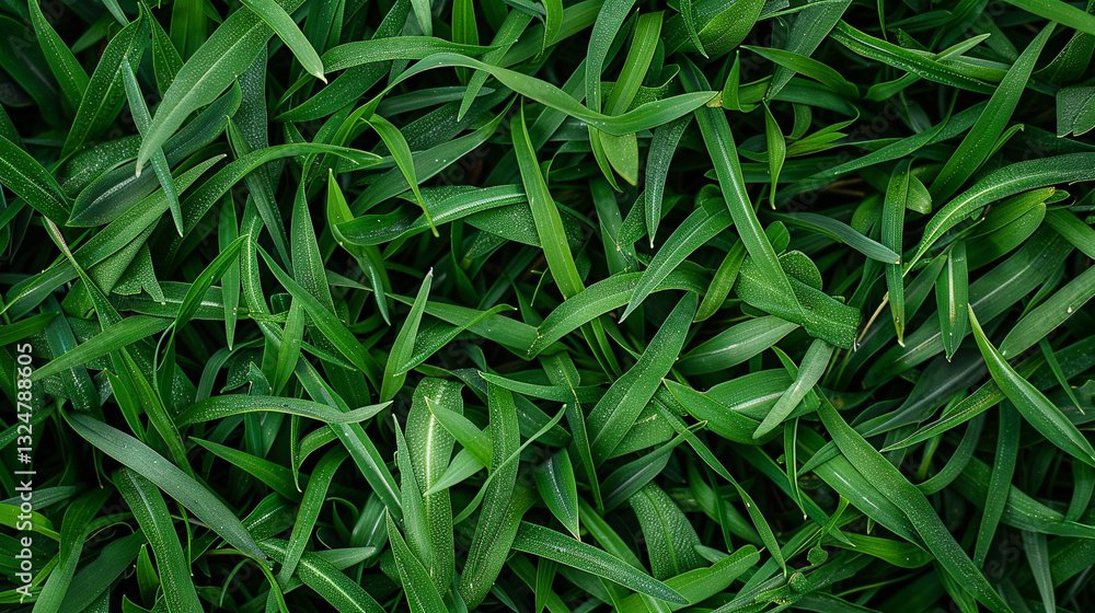 Flat lay of soft meadow grass, rich vibrant green hues, natural outdoor scenery Flat lay of soft meadow grass, rich vibrant green hues, natural outdoor scenery