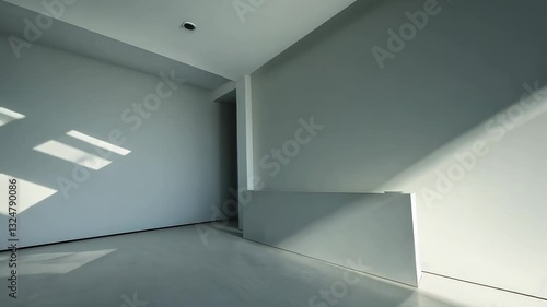 Wallpaper Mural Sunlit Minimalist Interior: A Modern Architectural Space Torontodigital.ca