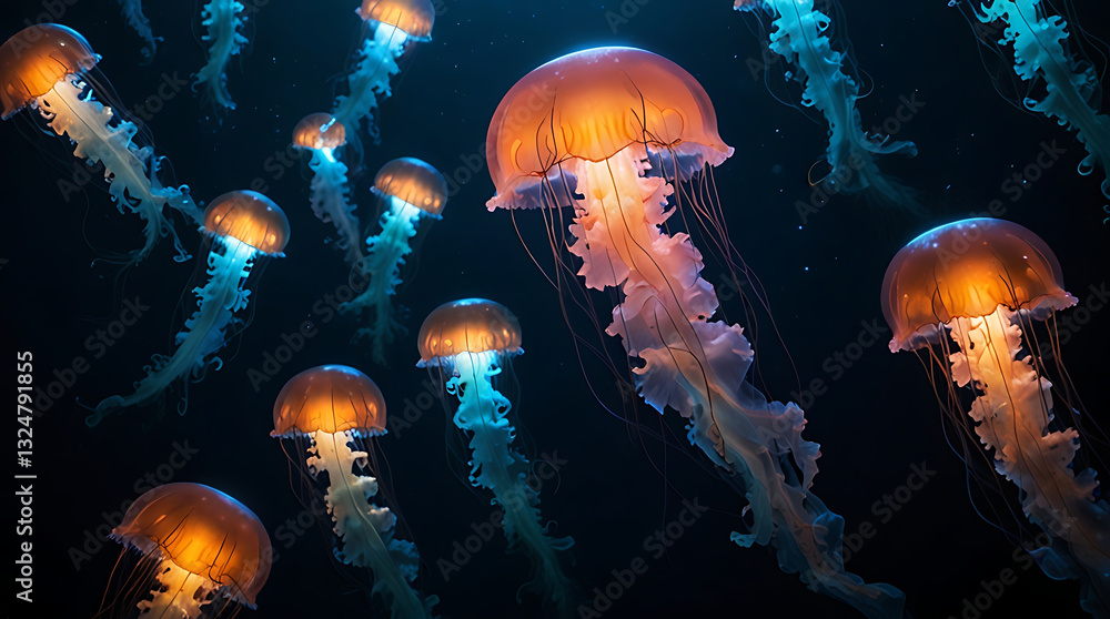 jelly fish in aquarium jelly fish in aquarium