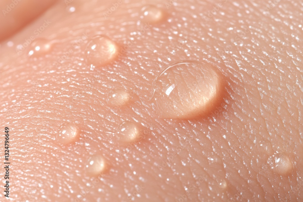 Close up view of skin allergy test results showing small fluid filled bumps on the skin Generative AI Close up view of skin allergy test results showing small fluid filled bumps on the skin Generative AI