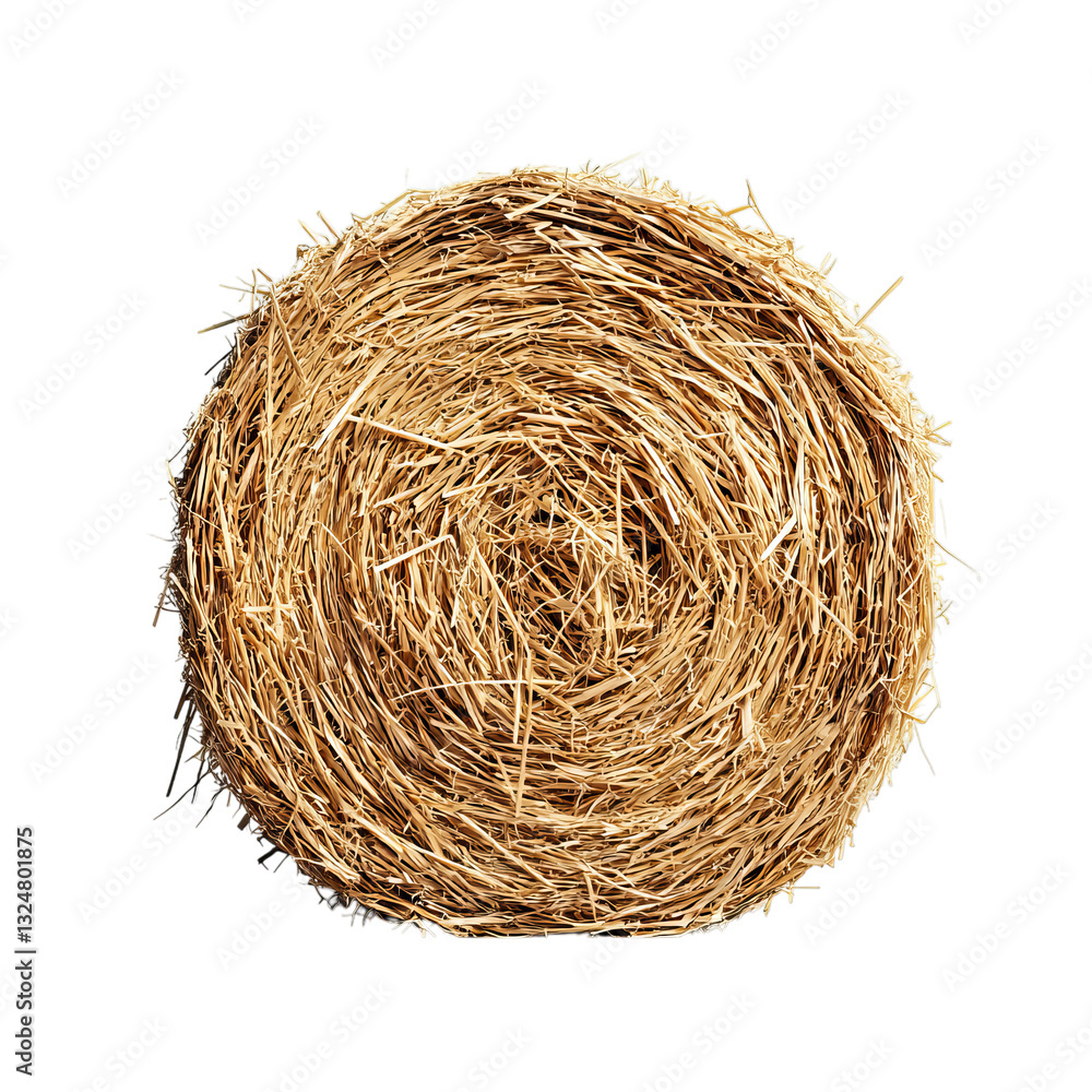 Png of Round hay bale with a rich golden color on transparent background. Png of Round hay bale with a rich golden color on transparent background.