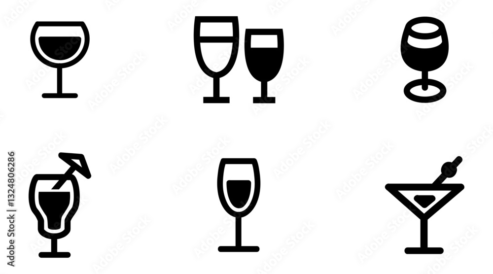Drinks Glass Icons.eps Drinks Glass Icons.eps