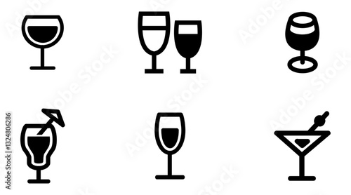 Drinks Glass Icons.eps