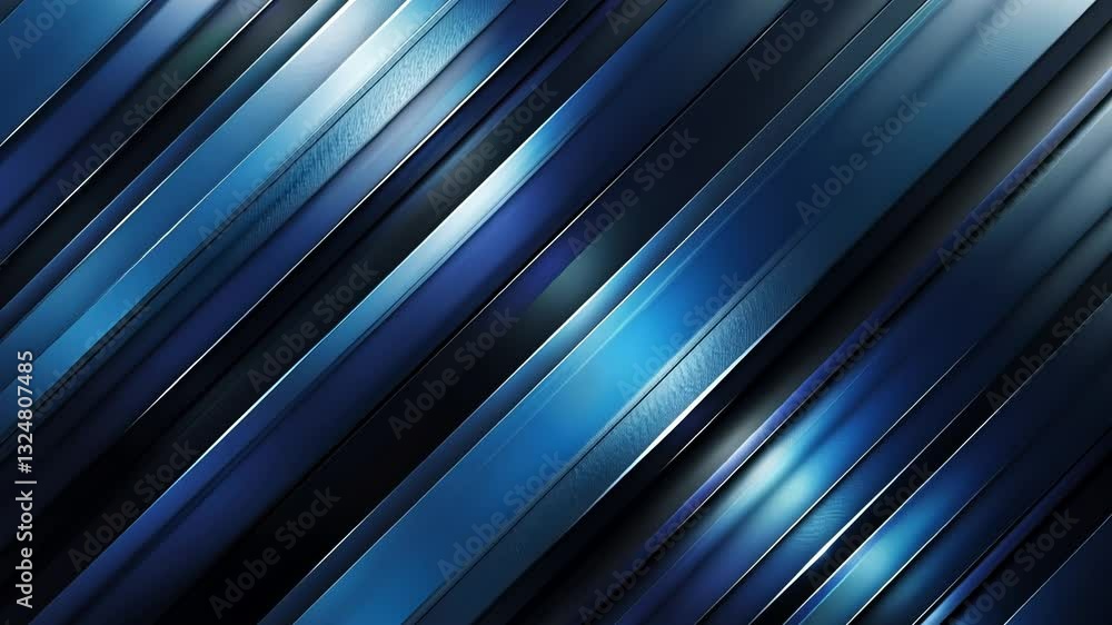 Abstract diagonal stripes in shades of blue and dark gray. Diagonal lines create a dynamic and modern look. The interplay of light and shadow gives a metallic effect Abstract diagonal stripes in shades of blue and dark gray. Diagonal lines create a dynamic and modern look. The interplay of light and shadow gives a metallic effect