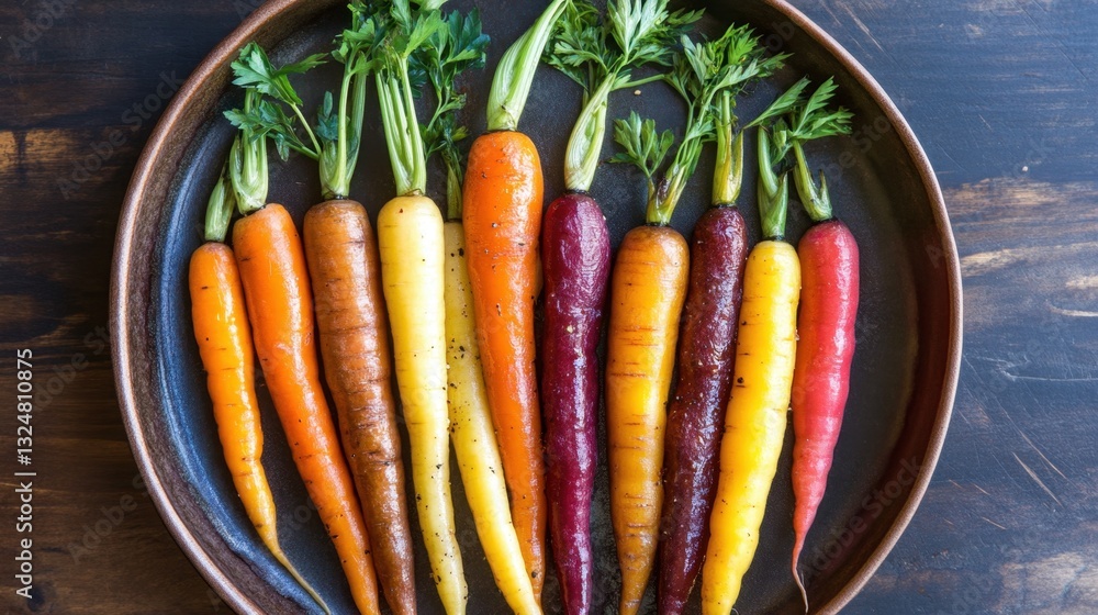 International Carrot Day Colorful variety of carrots on rustic wooden table International Carrot Day Colorful variety of carrots on rustic wooden table