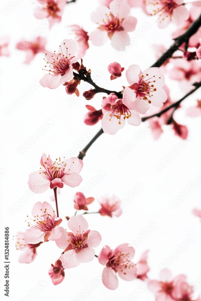 Beautiful cherry blossom tree branch with blooming flower. Beautiful cherry blossom tree branch with blooming flower.