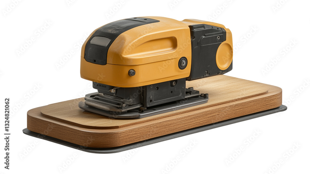 Realistic Orbital Sander on a Transparent Background for Fine Wood Finishing Realistic Orbital Sander on a Transparent Background for Fine Wood Finishing
