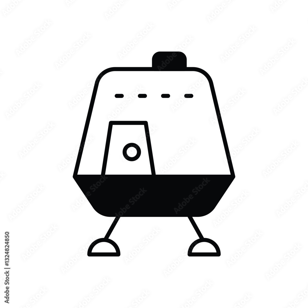 Obraz premium Lunar Module vector icon