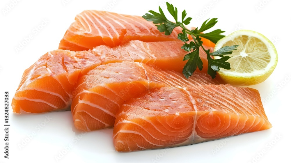 Smoked fish on white background Smoked fish on white background