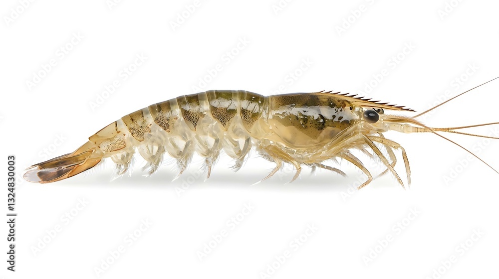 Boiled shrimp Litopenaeus vannamei isolated Boiled shrimp Litopenaeus vannamei isolated