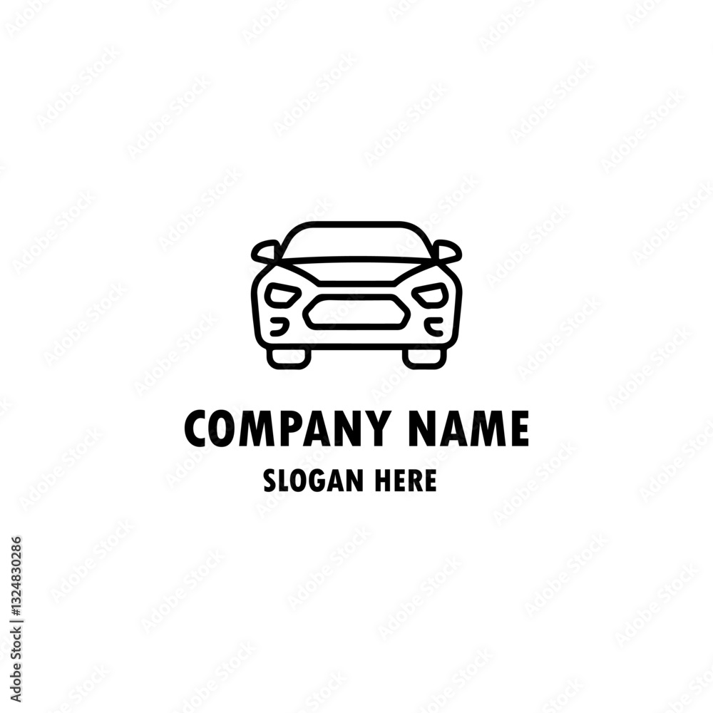 Obraz premium Car Logo Abstract Lines Vector. Vector illustration