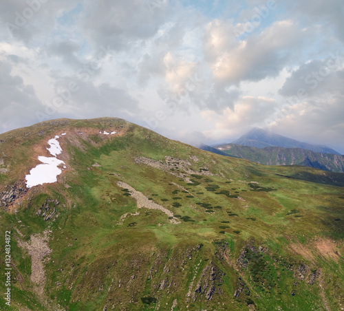 Obraz na płótnie summer mountain ridge (Ukraine, Carpathian Mountains) w salonie