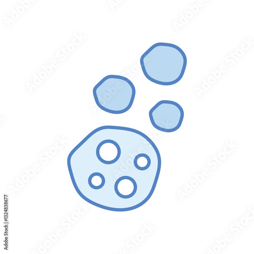 Asteroid vector icon