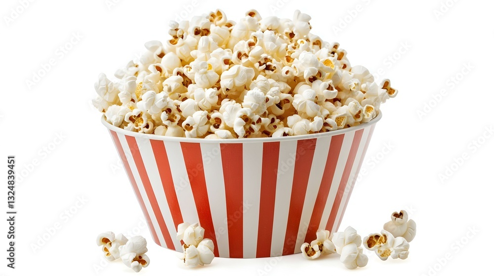 pop corn bucket or cup isolated on white pop corn bucket or cup isolated on white