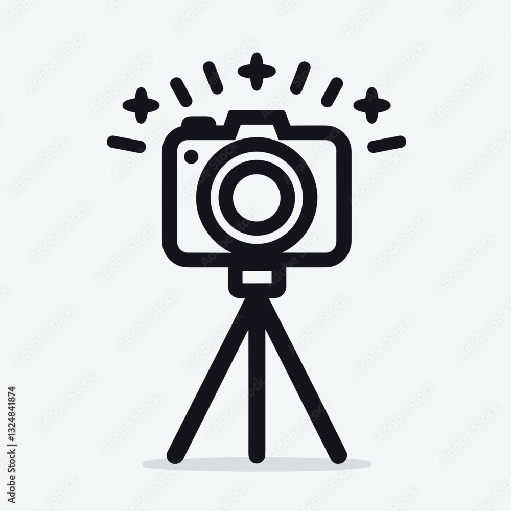 Obraz premium Stylish camera capturing moments, photography passion