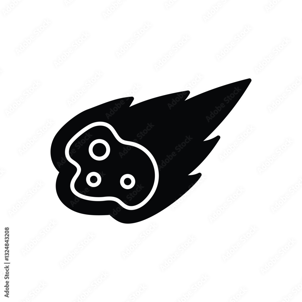 Comet vector icon Comet vector icon