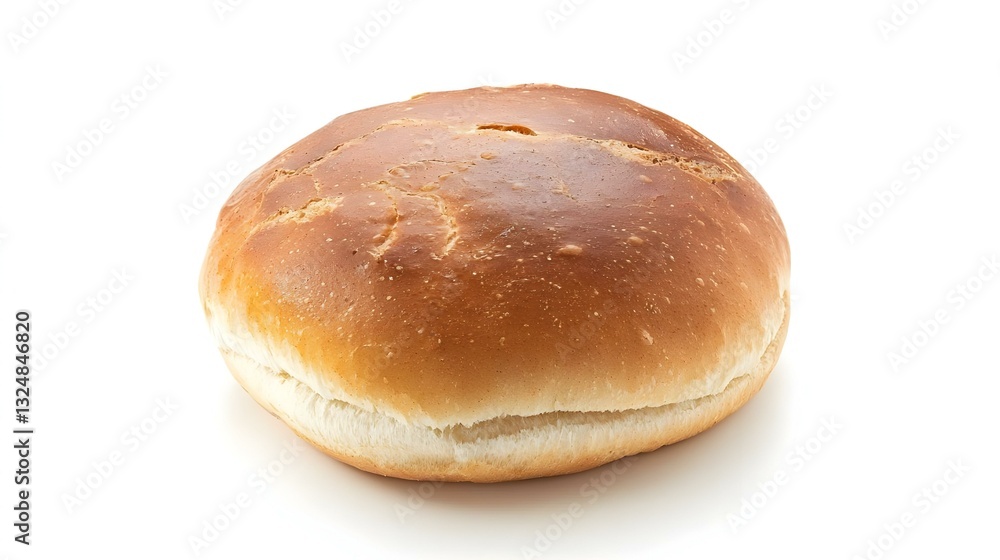 Hamburger bun isolated on white background Hamburger bun isolated on white background