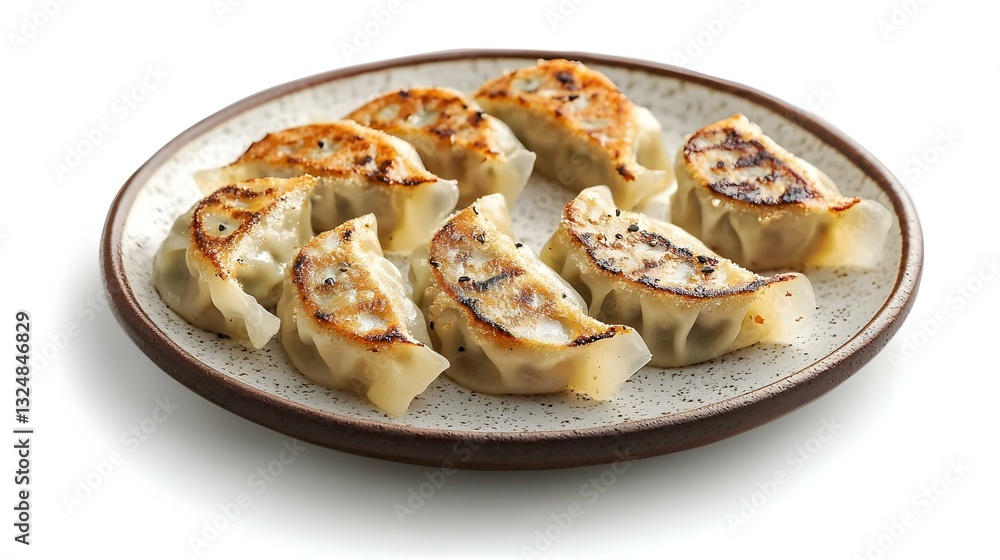 gyoza isolated in white background