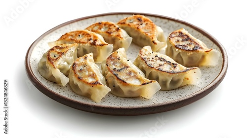 Obraz na płótnie gyoza isolated in white background w salonie
