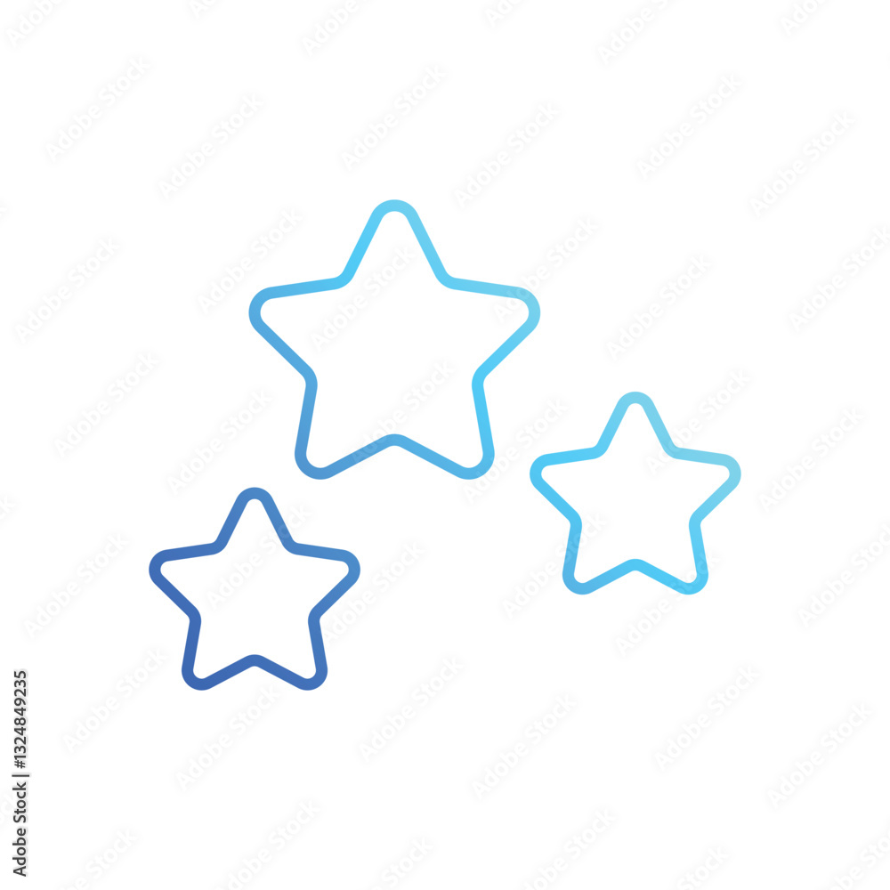 Stars vector icon Stars vector icon
