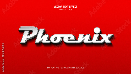 Phoenix 3d text style editable text effect
