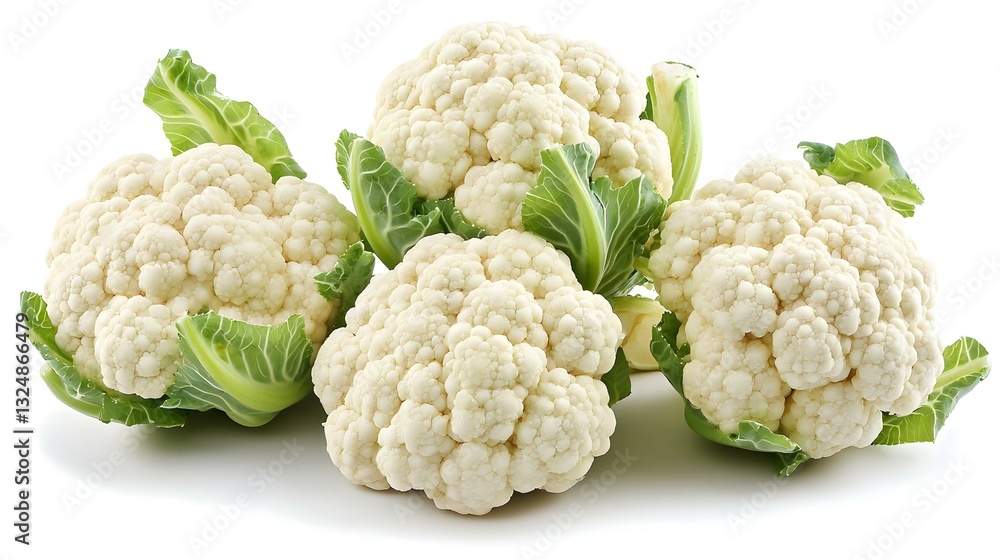 Cauliflower on white background Cauliflower on white background