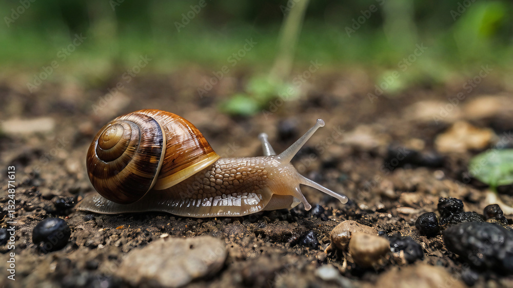 snail on sand snail on sand