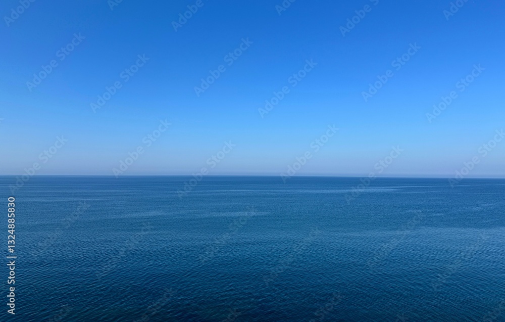 Endless sea and blue sky to the distant horizon. Endless sea and blue sky to the distant horizon.