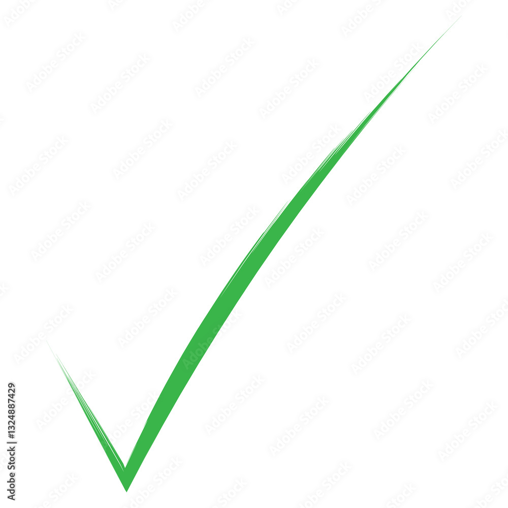 Green brush stroke check mark Green brush stroke check mark